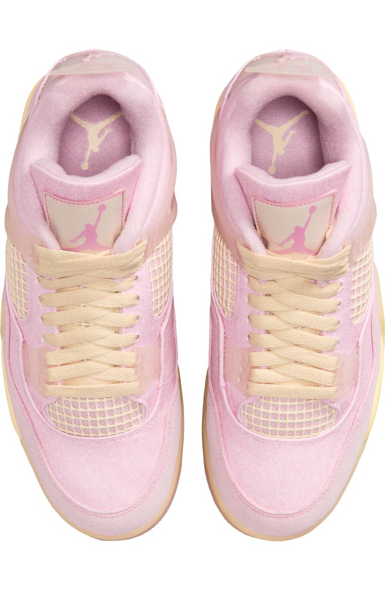 Jordan Air Jordan 4 Retro Basketball Sneaker, Alternate, color, Pearl Pink/ Iced Carmine