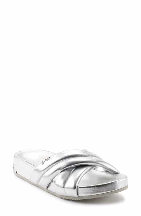DKNY Crisscross Strap Slide Sandal