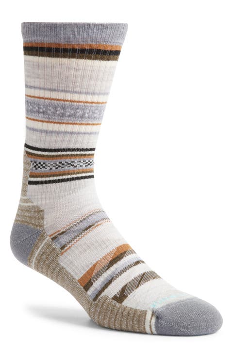 Hike Light Cushioning Panorama Merino Wool Blend Crew Socks