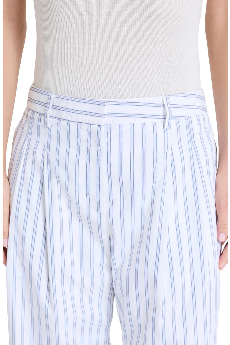 Sulli Ticking Stripe Cotton Pants, Alternate, color, WHITE / MIDNIGHT