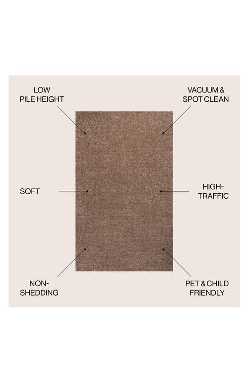 Jonathan Y Haze Solid Low-pile Area Rug In Brown