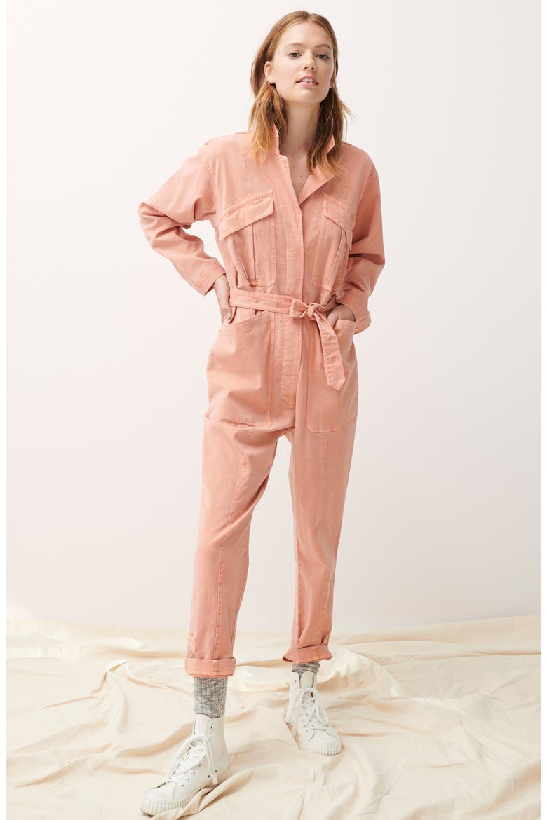 Expedition Twill Jumpsuit, Alternate, color, CITY PINK
