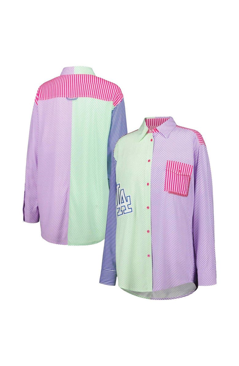 Terez Women's Terez Los Angeles Dodgers Button-Up Shirt, Main, color, Green