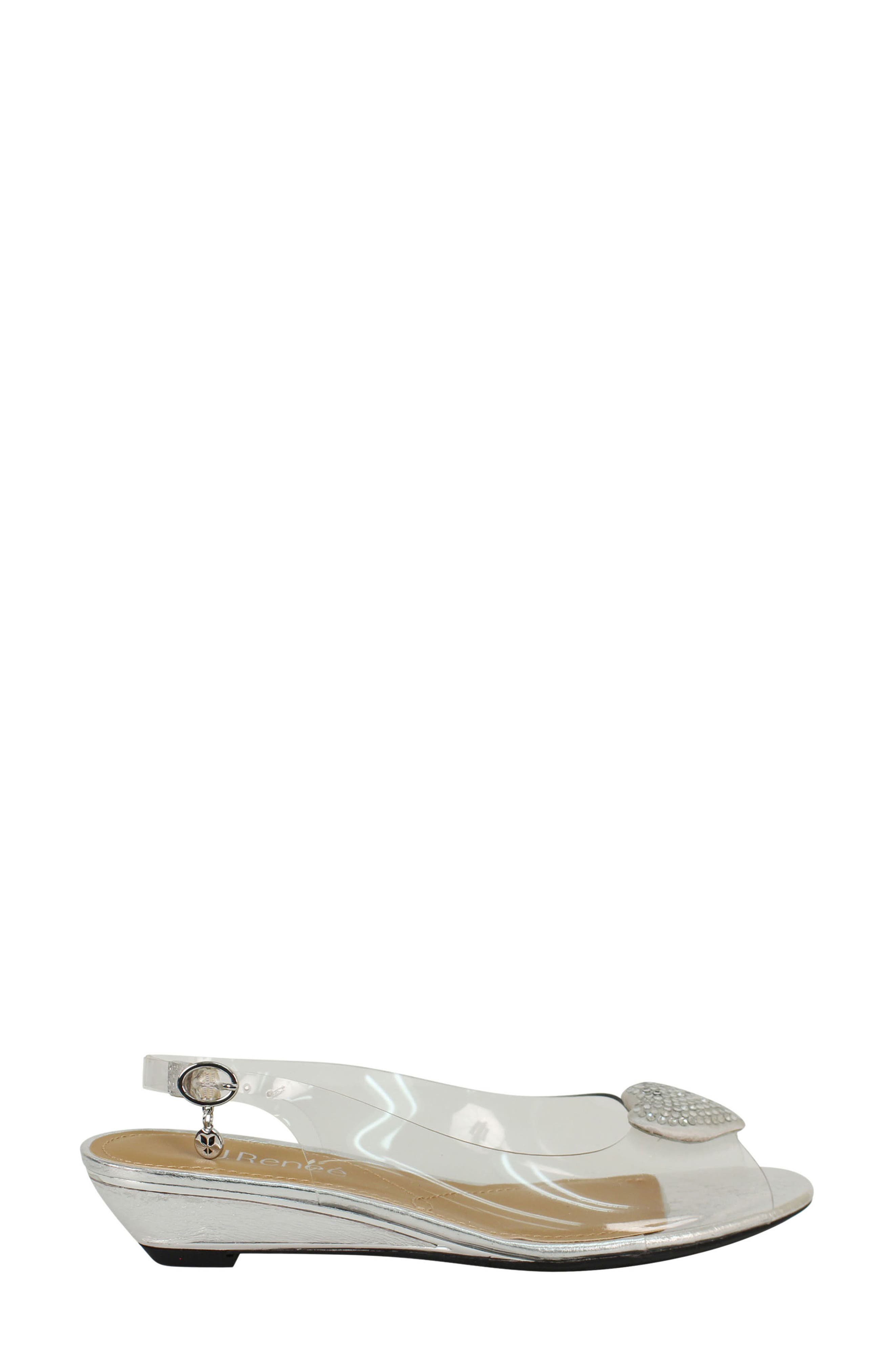 Bevelyn Slingback Sandal, Alternate, color, WHITE CLEAR