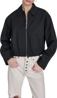 Levi's Crop Bubble Hem Bomber Jacket
