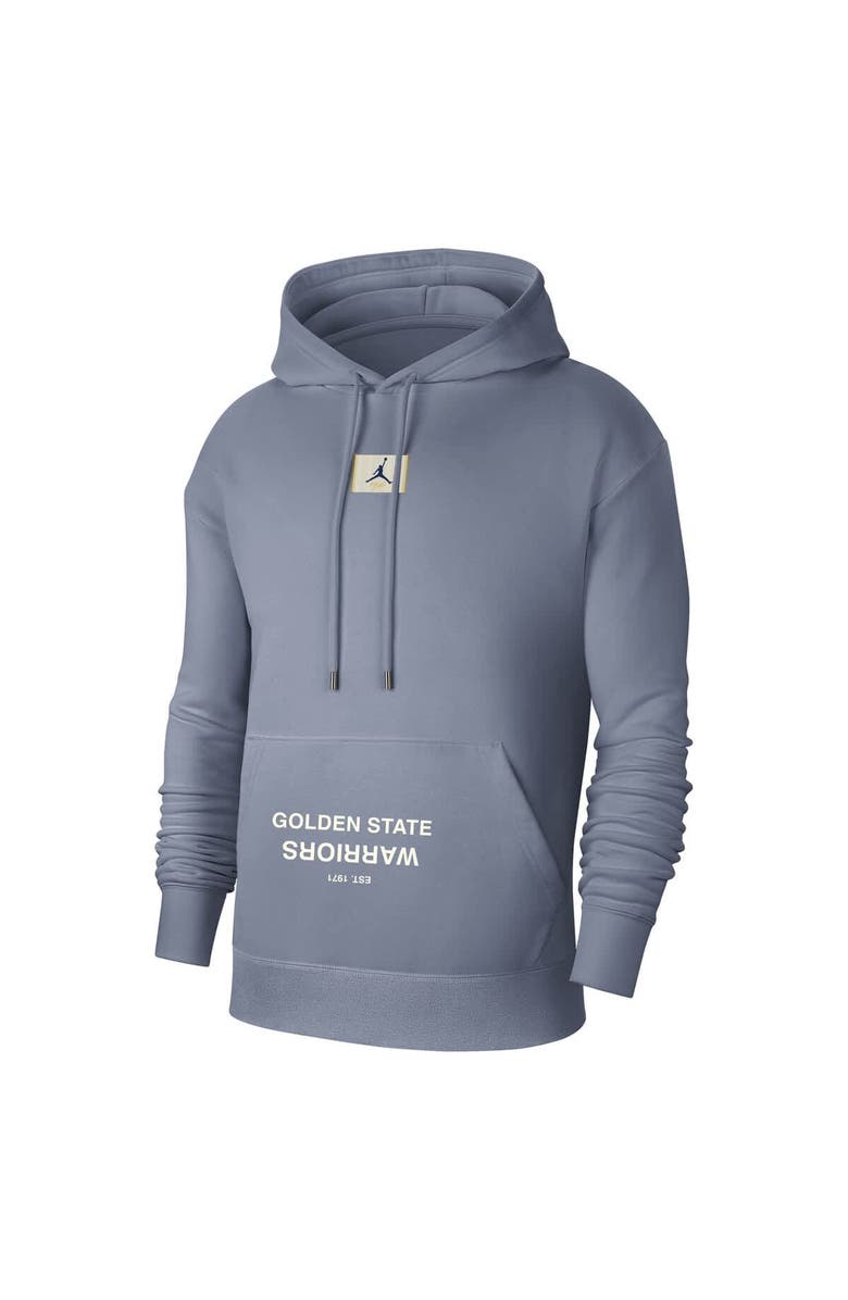 Jordan Brand Men's Jordan Brand Gray Golden State Warriors Courtside Statement Edition Pullover Hoodie, Alternate, color, 
