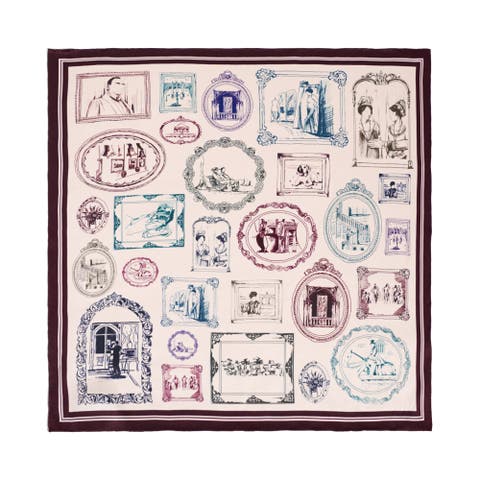 Downton Abbey the Grand Finale x Lost Pattern Silk Scarf