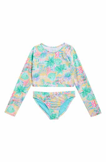 Roxy Kids' Palm Sun Crop Two-Piece Swimsuit