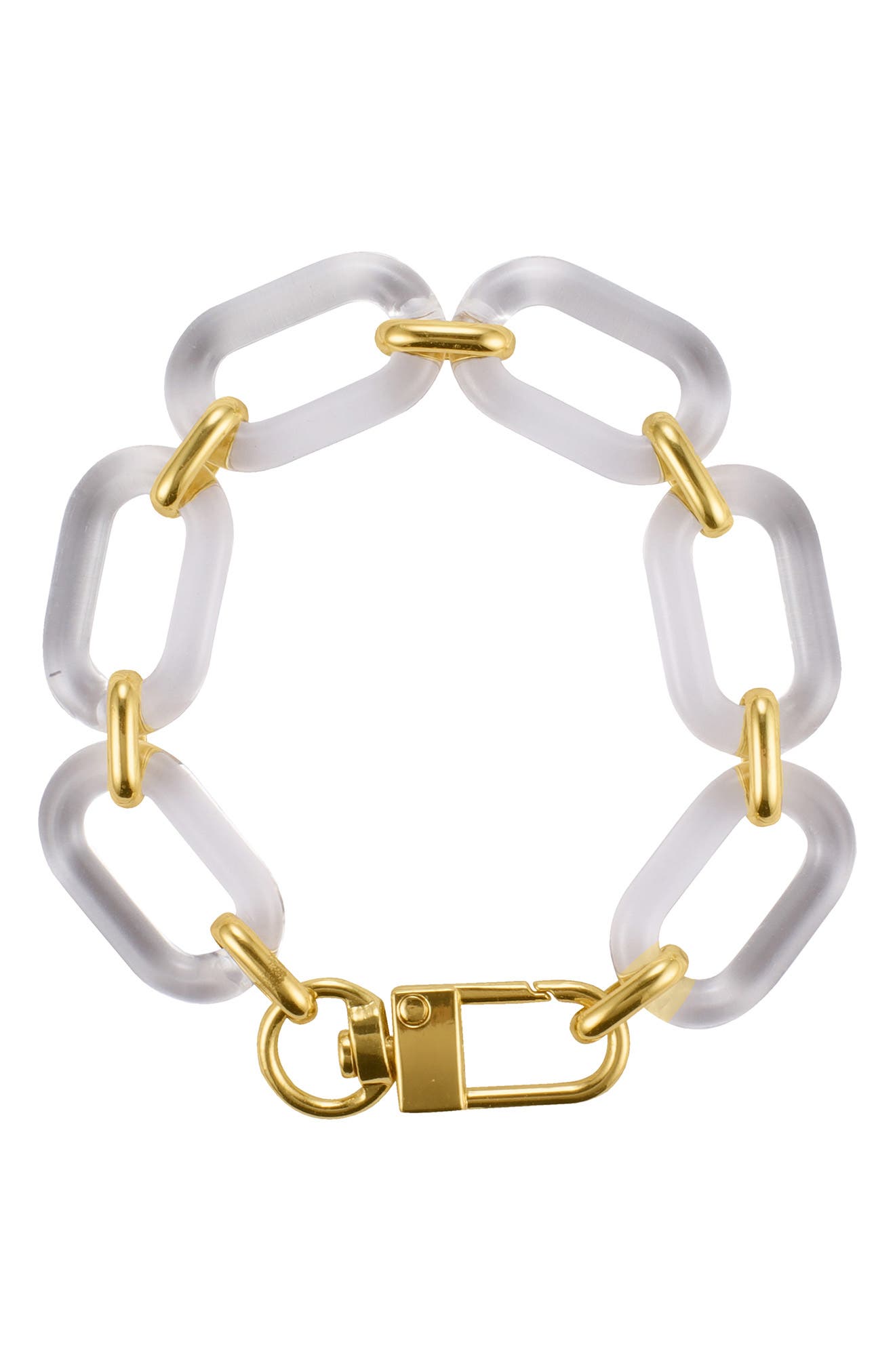 Adornia Lucite Statement Chain Bracelet