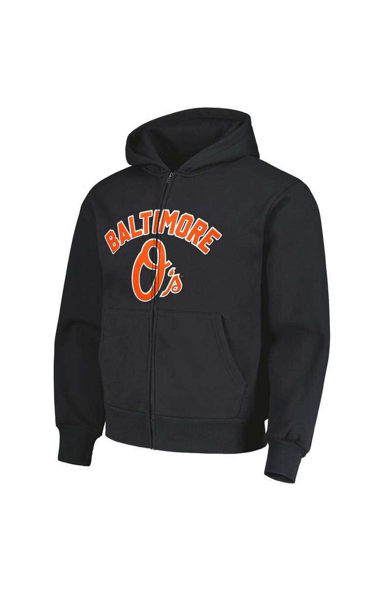 PLEASURES Men's PLEASURES Black Baltimore Orioles Opening Day Full-Zip Hoodie, Alternate, color, Black