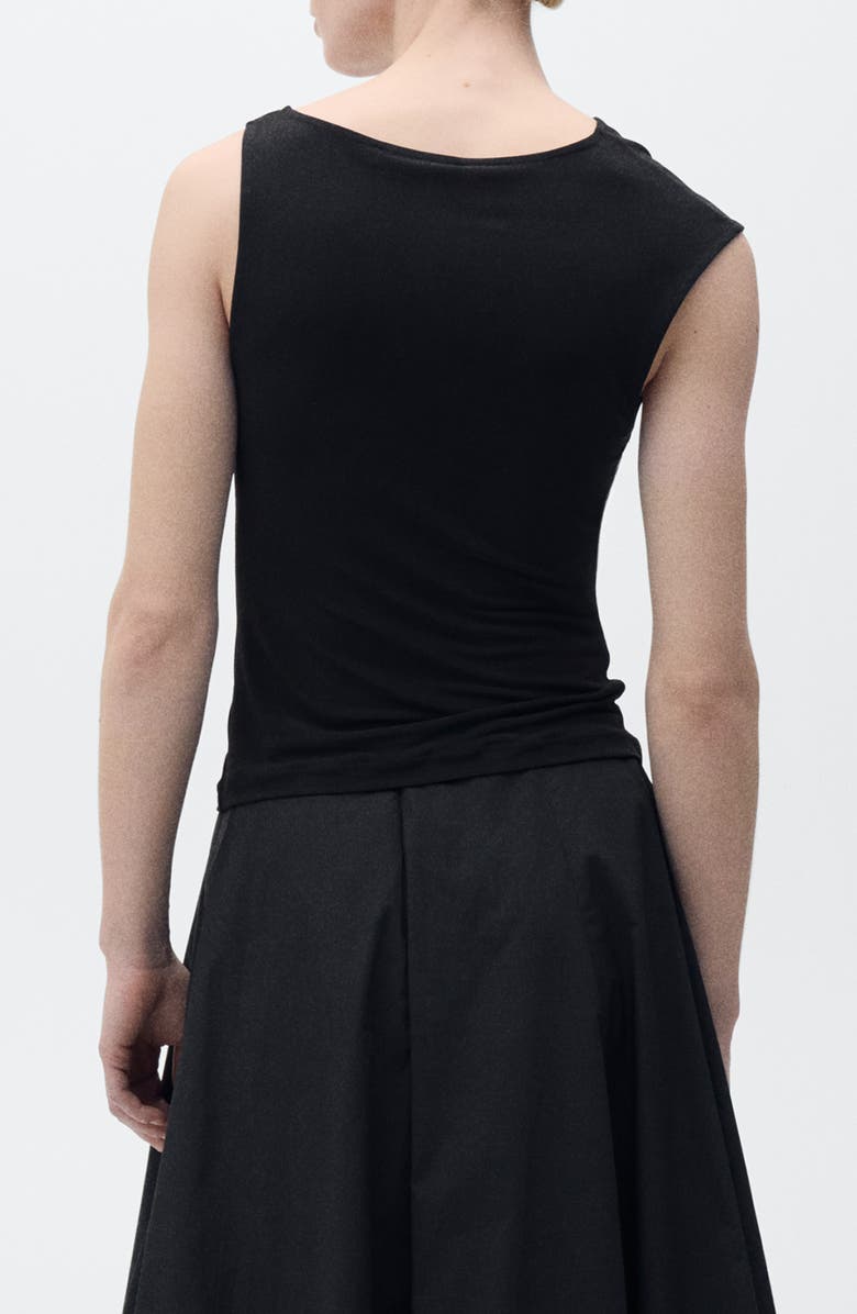 MANGO Meli Asymmetric Jersey Top, Alternate, color, 