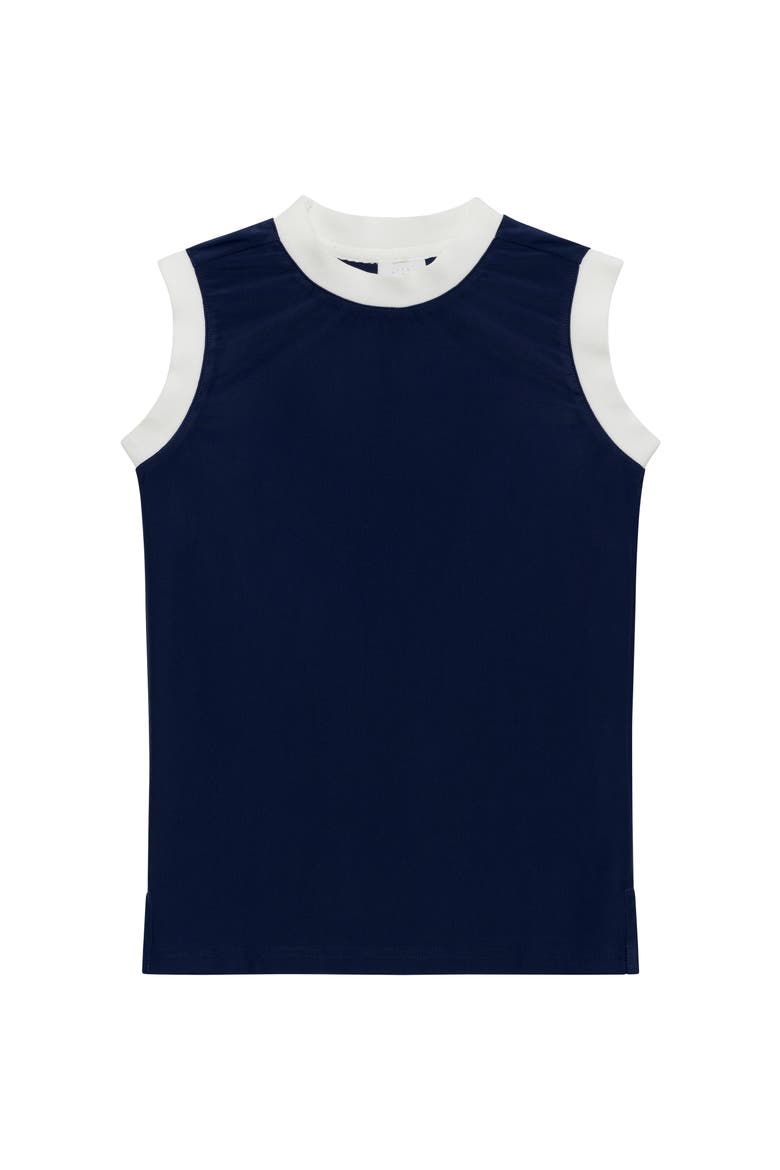Girls Trimmed Tank, Main, color, Navy