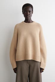 COS Chunky Pure Cashmere Crew-Neck Sweater