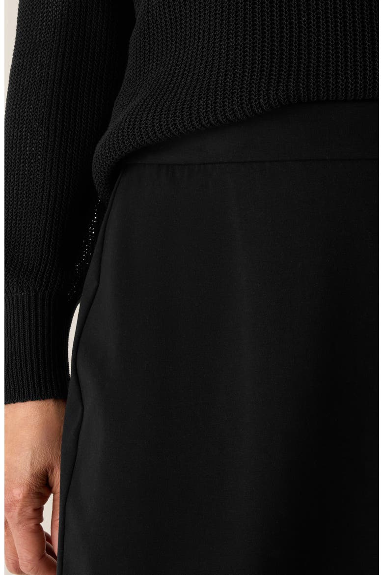 Jersey Midi Skirt, Alternate, color, BLACK