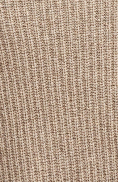 Barbour Rhonda Funnel Neck Wool Blend Sweater In Honey Yellow