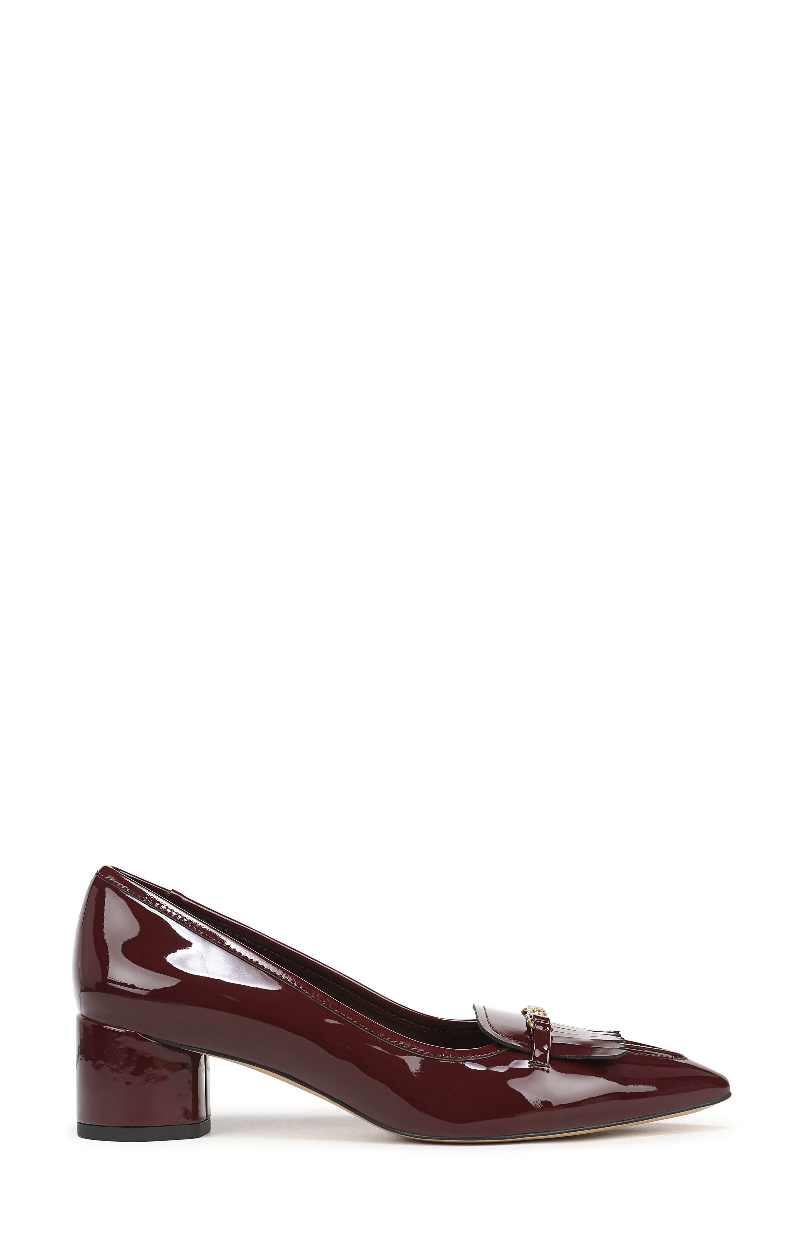 Rossi Faux Leather Kiltie Pump, Alternate, color, RED