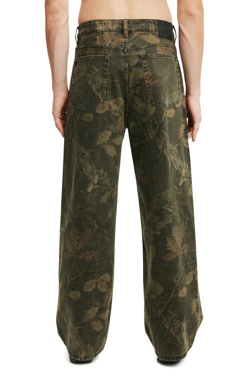 Cotton On Super Baggy Jean In Dark Tree Camo