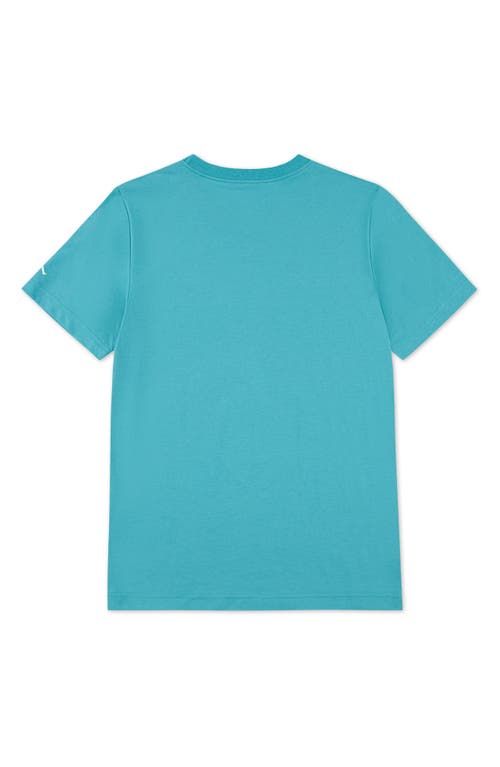 Jordan Kids' Poolside Floral Jumpman Graphic T-shirt In Washed Teal