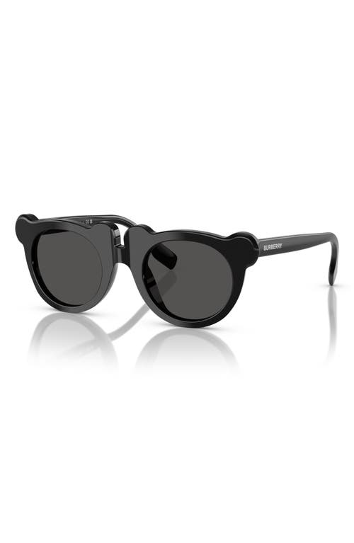 Burberry Kids' 43mm Irregular Sunglasses In Black