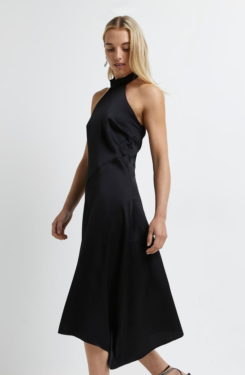 River Island Halter Midi Dress, Alternate, color,