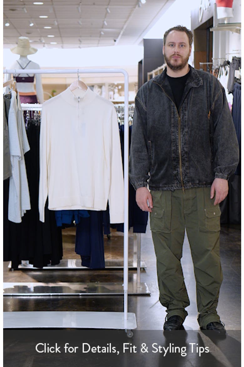 Quarter Zip Cotton Sweater video