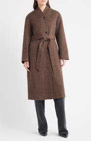 Rails Roland Tie Waist Wool Blend Coat