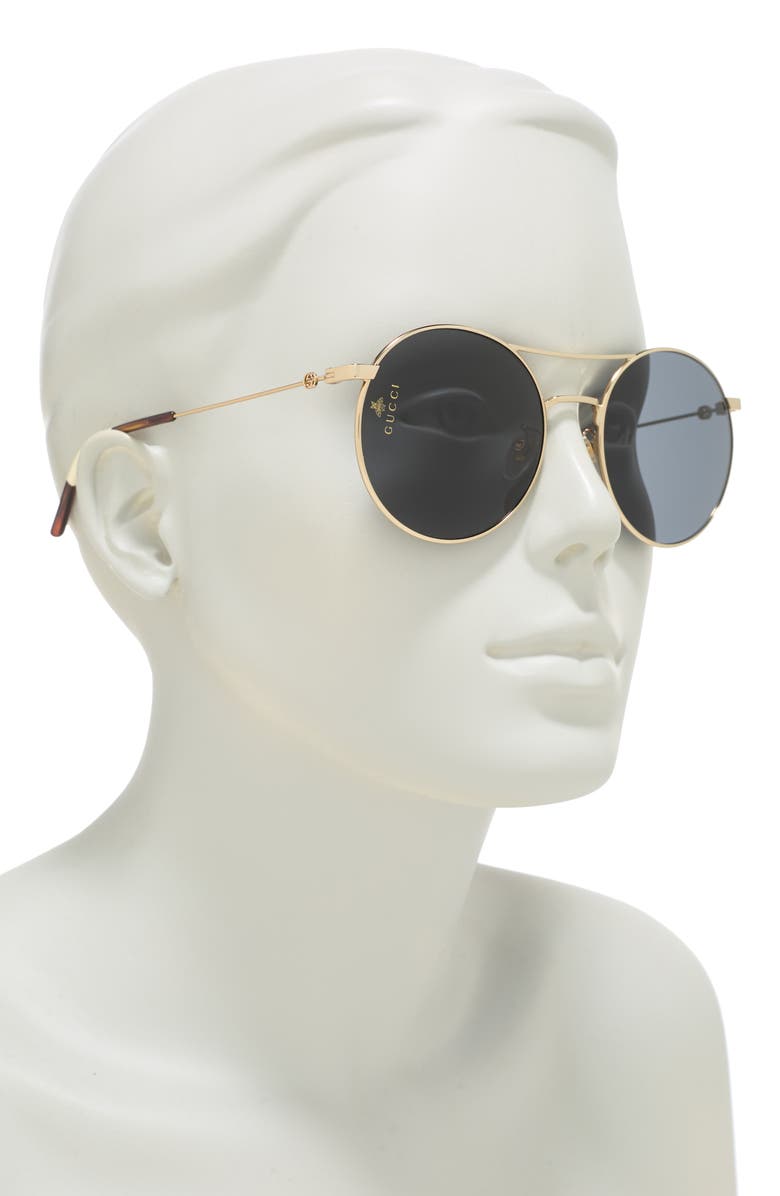 Gucci 56mm Round Sunglasses, Alternate, color,