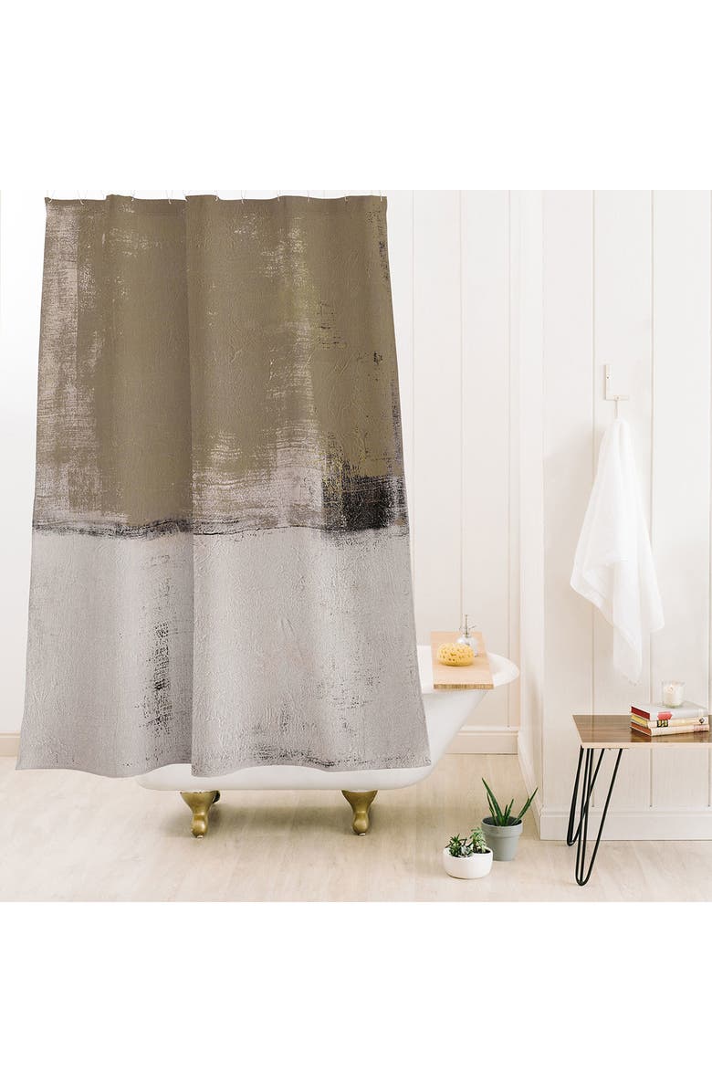 Deny Designs Mesmerize Shower Curtain, Alternate, color, Brown