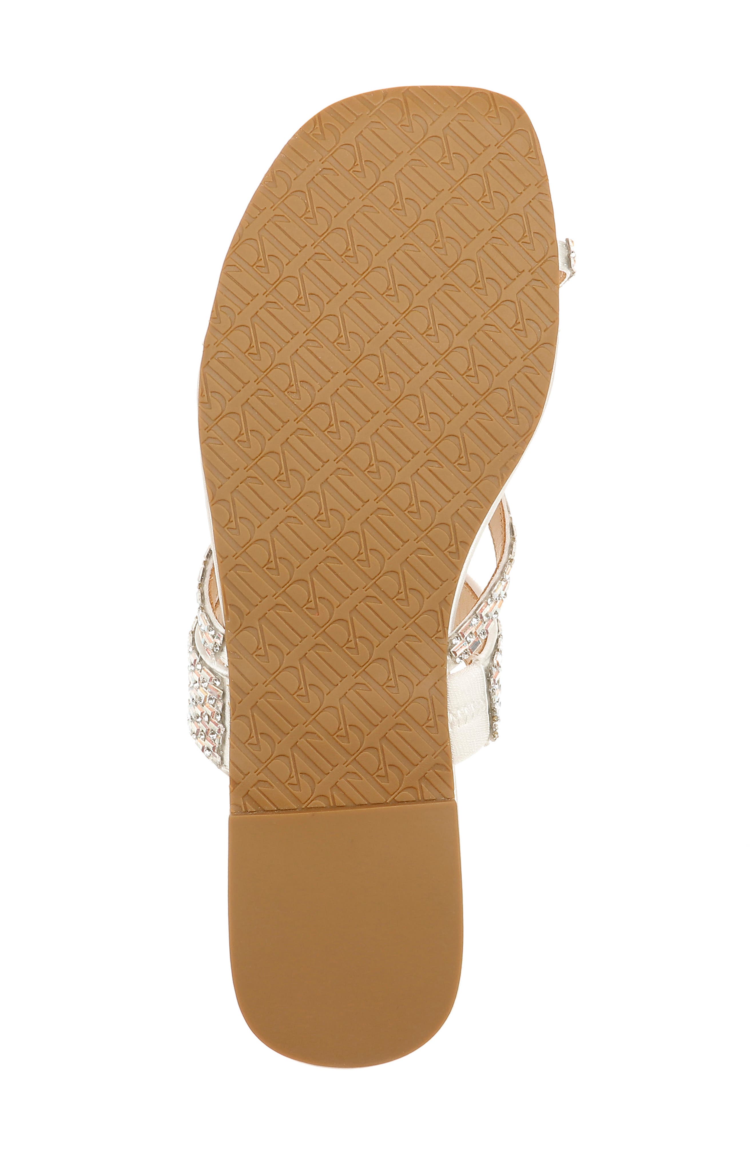 Zelah Embellished Sandal, Alternate, color, SOFT WHITE SATIN