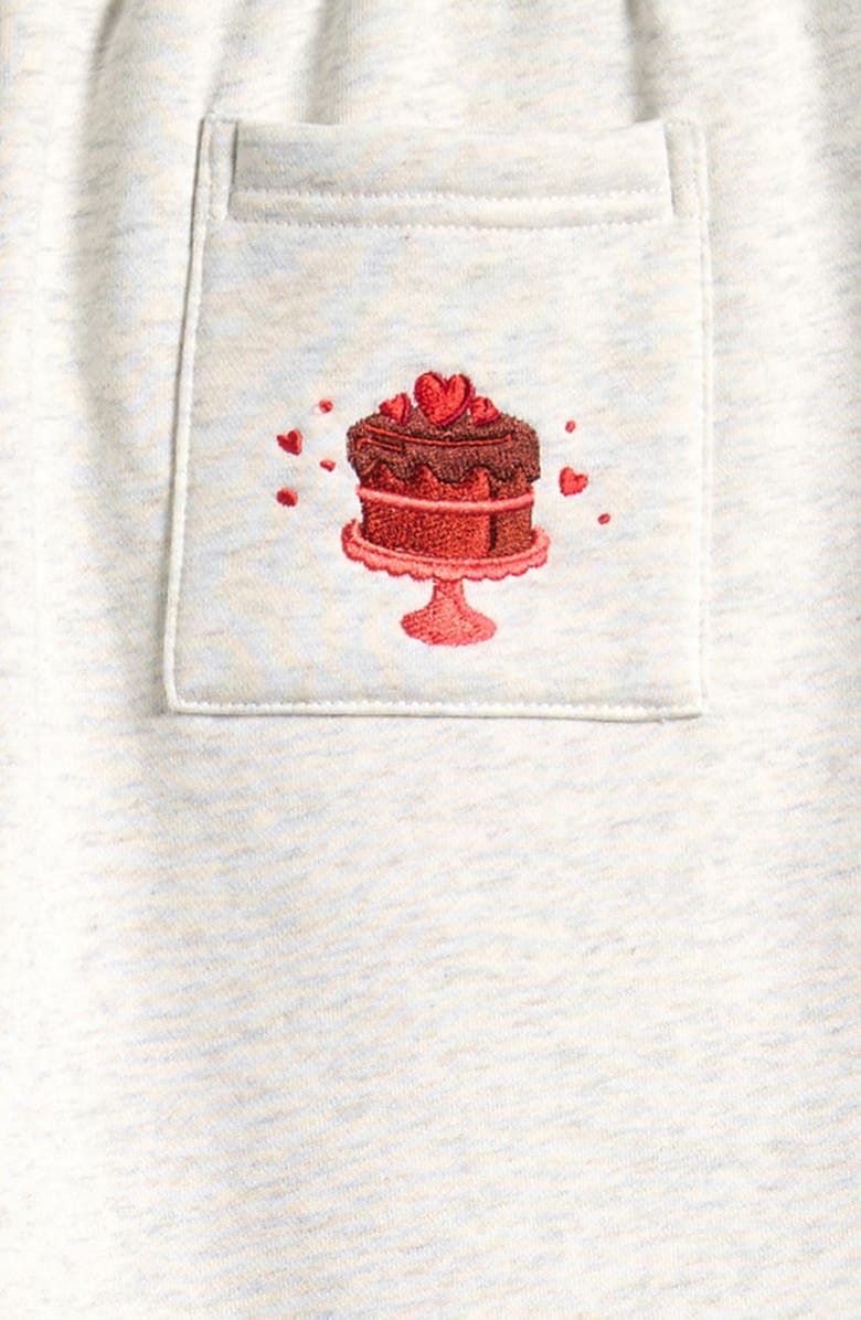 HAPPY CAMP3R Kids' A Gallon Embroidered Wide Leg Sweatpants, Alternate, color, Heather Gray