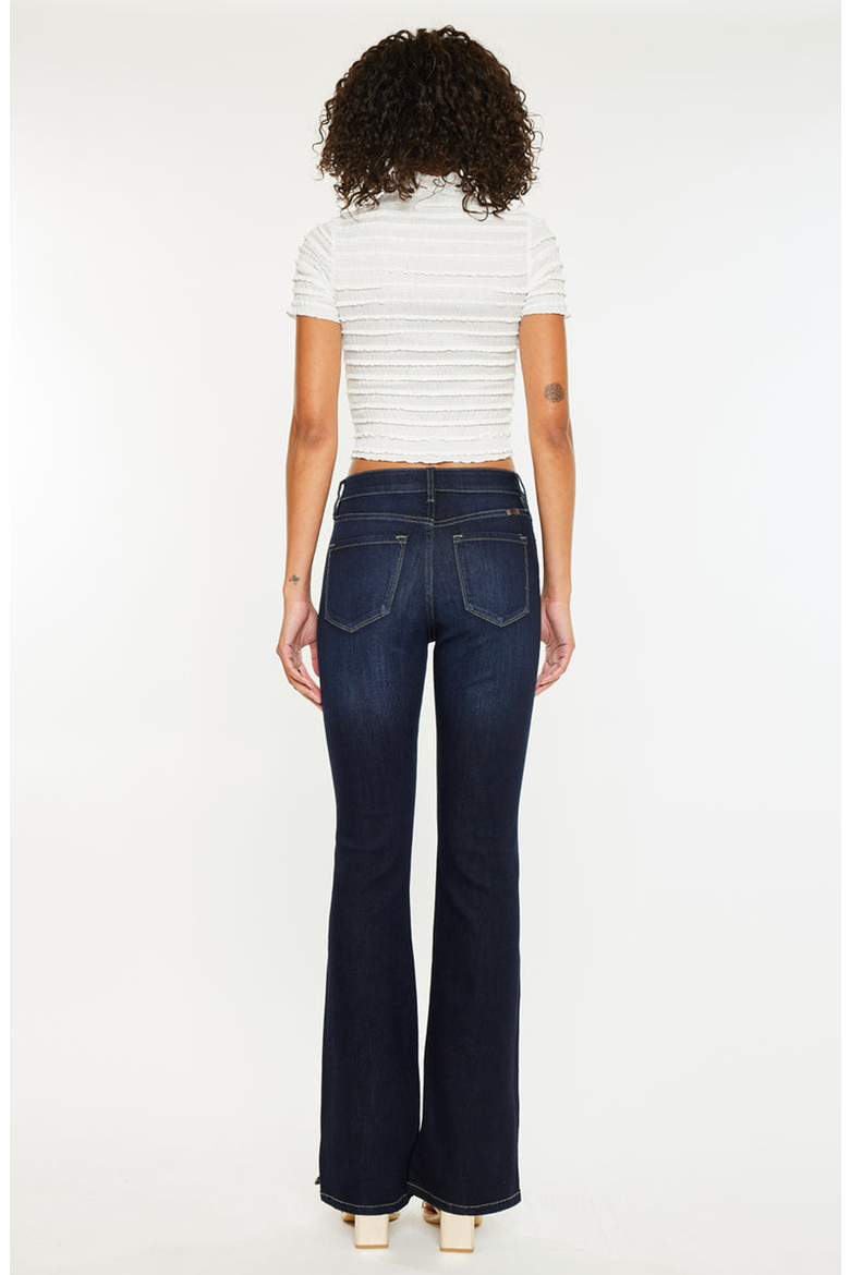 Constance Essentials High Rise Bootcut Jeans, Alternate, color, Super Dark Wash