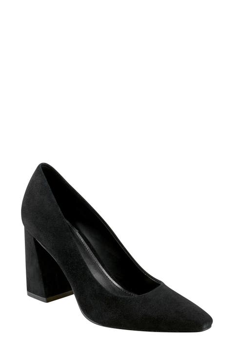 Yalina Pointed Toe Block Heel Pump (Women)