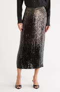 TWP Sylkie Sequin Silk Midi Skirt