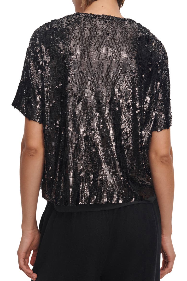 Cher Sequin Top, Alternate, color, BLACK