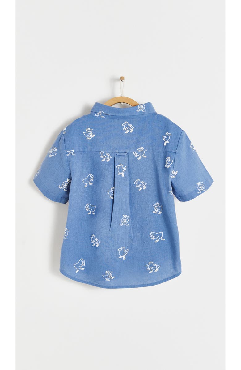 Babycottons Premium Cotton Raphael Shirt for Toddler, Alternate, color, Blue