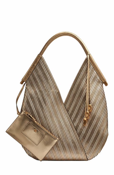 Baldwin Large Metallic Shoulder Bag