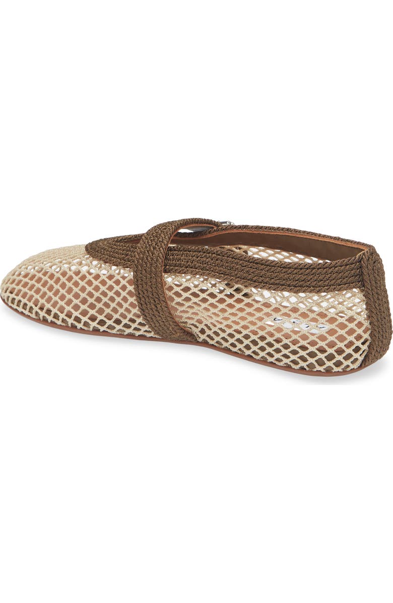 Alaïa Mesh Mary Jane Flat, Alternate, color, Vert Kaki