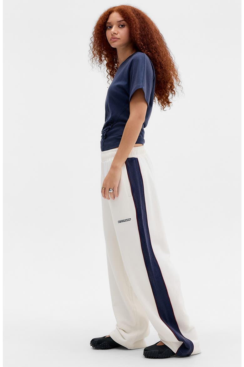 Harri Paneled Baggy Sweatpants, Alternate, color, WHITE