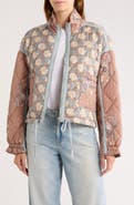 BLANKNYC Bloom Bash Quilted Bomber Jacket