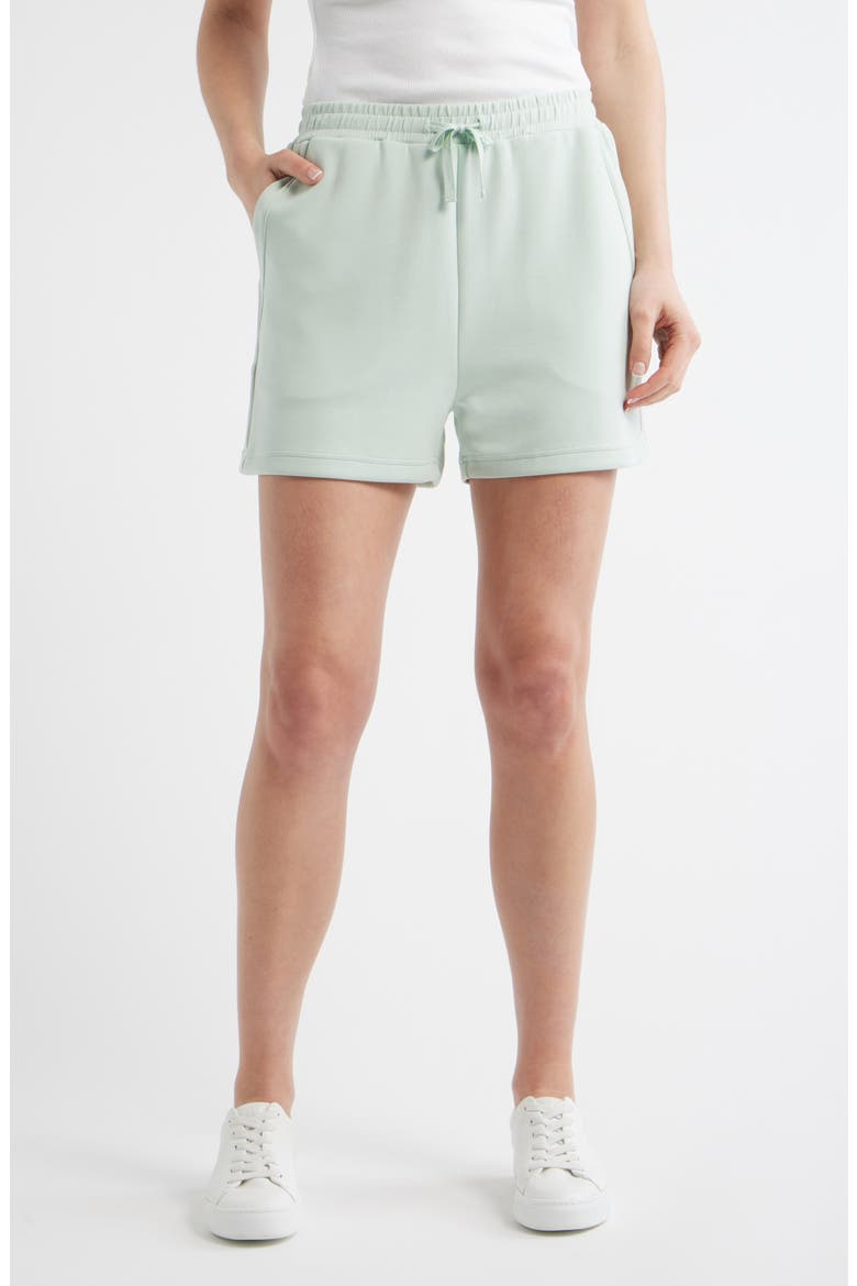 Knit Shorts, Main, color, SILT GREEN