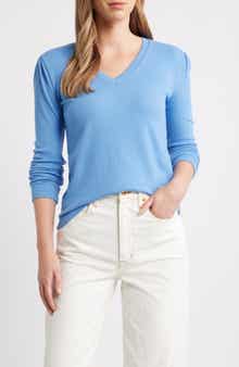 Caslon® Long Sleeve Rib T-Shirt