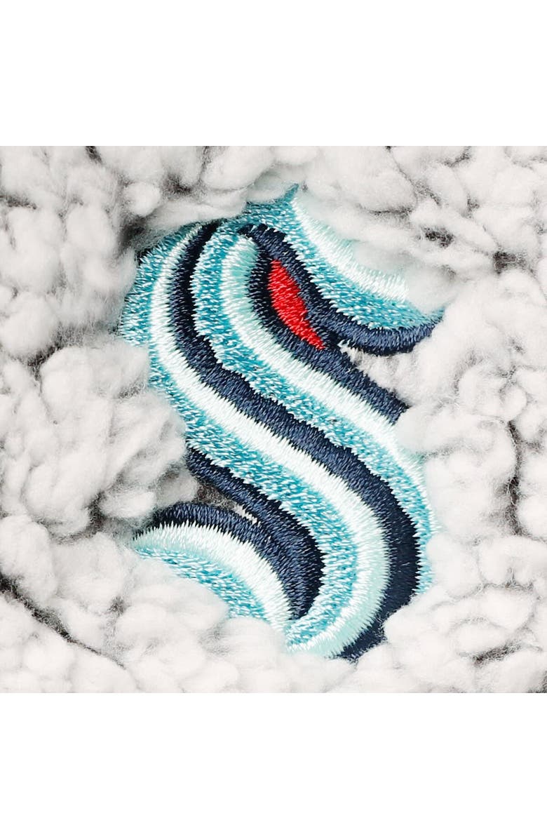 G-III 4HER BY CARL BANKS Women's G-III 4Her by Carl Banks Gray Seattle Kraken Sherpa Quarter-Zip Jacket, Alternate, color, Gray