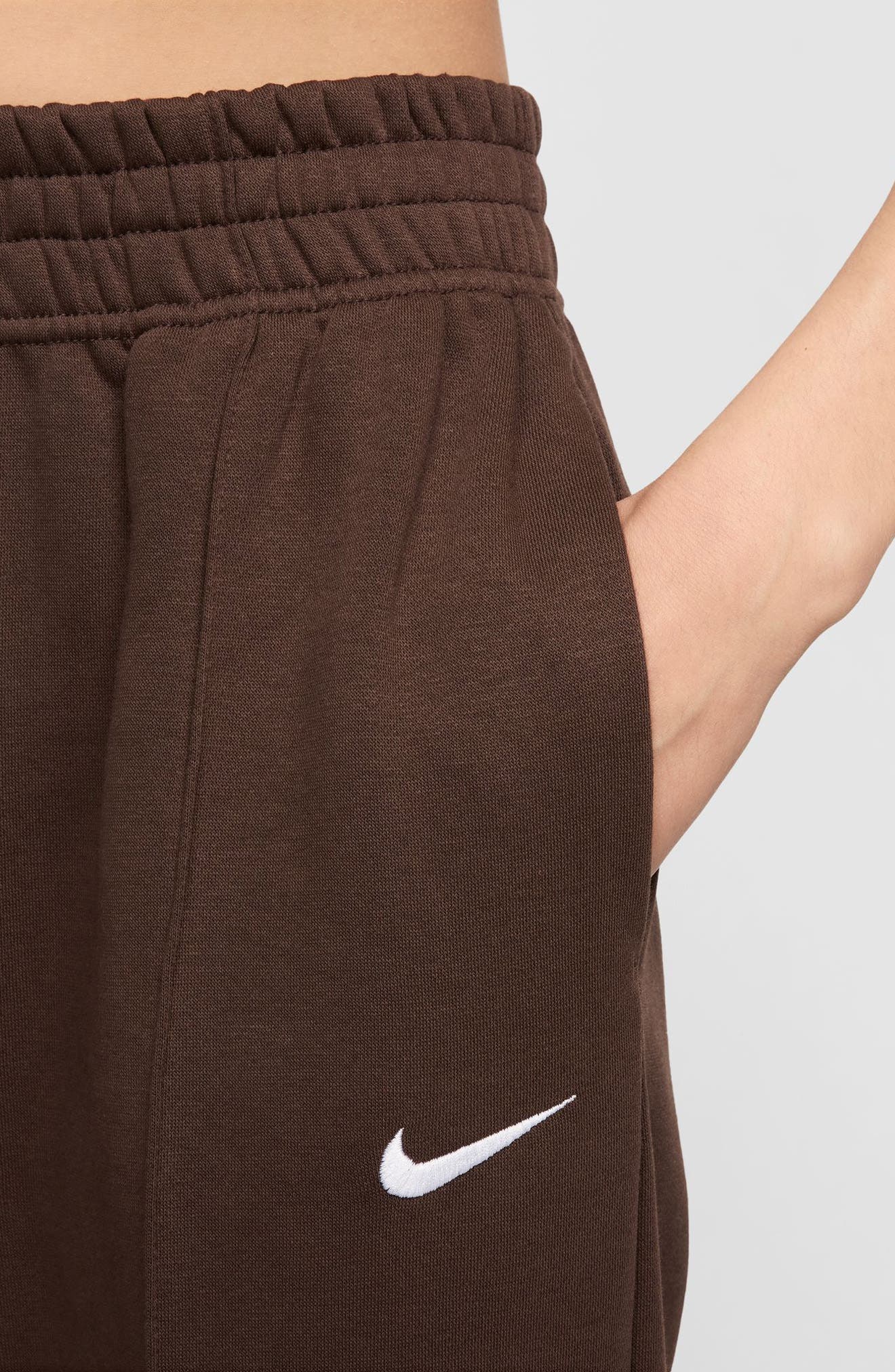 nike essential joggers brown