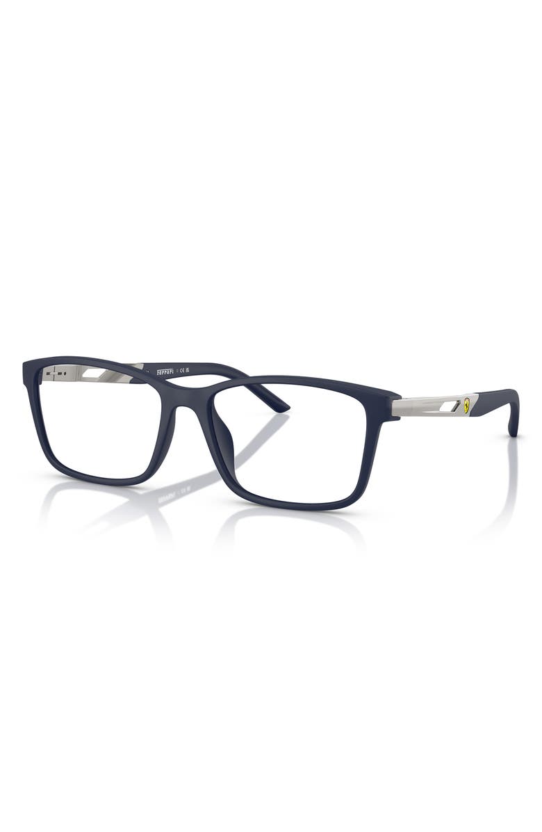 Scuderia Ferrari 55mm Pillow Optical Glasses, Alternate, color, Matte Blue