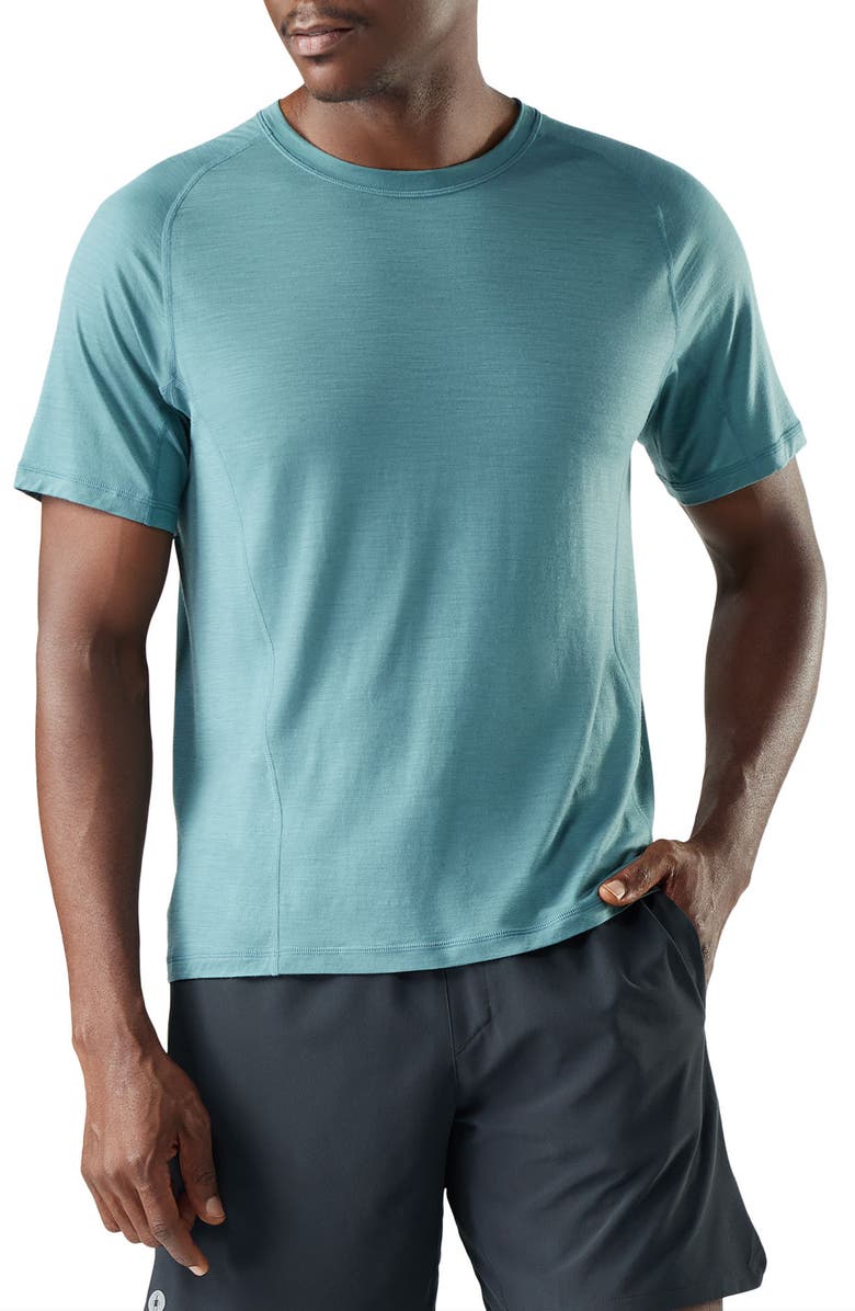 Smartwool Active Ultralight Performance T-Shirt, Main, color, Dusty Teal