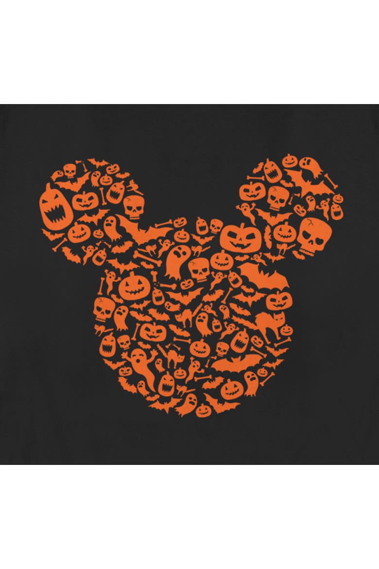 Women's Mickey & Friends Halloween Silhouette T-Shirt, Alternate, color, Black