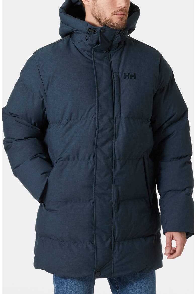 Alby Water Repellent Puffer Parka, Main, color, NAVY