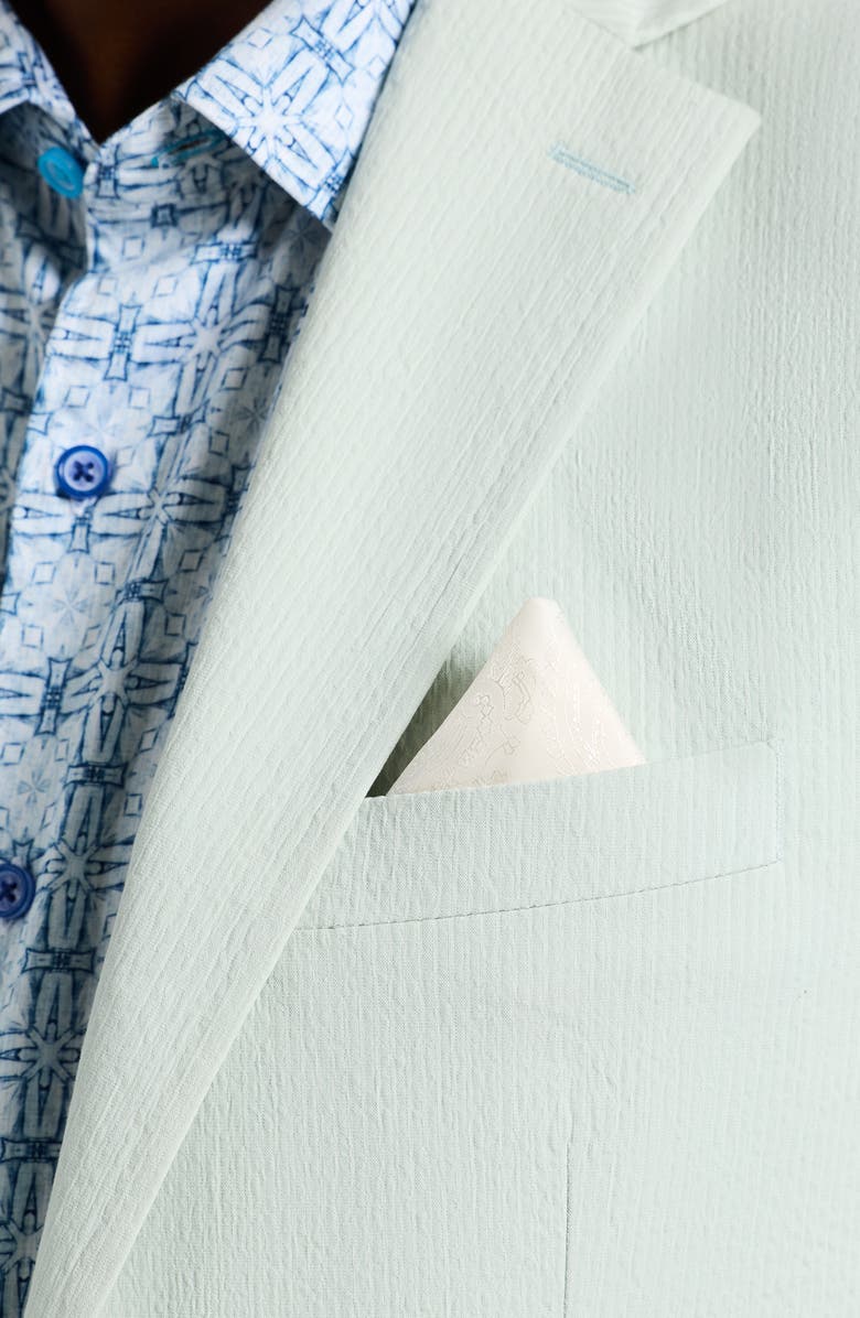 Robert Graham Rayburn Cotton Stretch Seersucker Sport Coat, Alternate, color, Blue