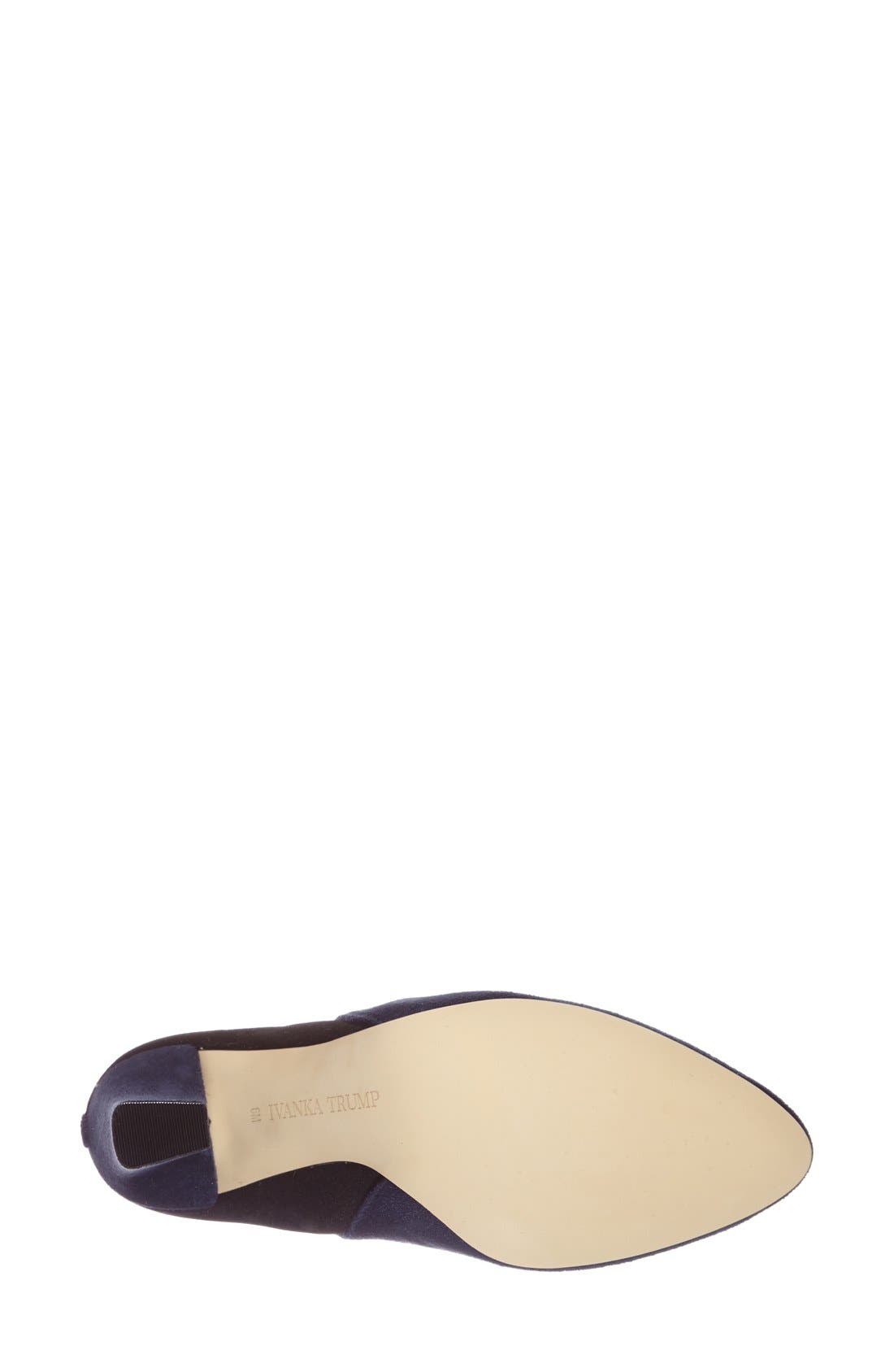 'Sunal' Almond Toe Bootie, Alternate, color, NAVY