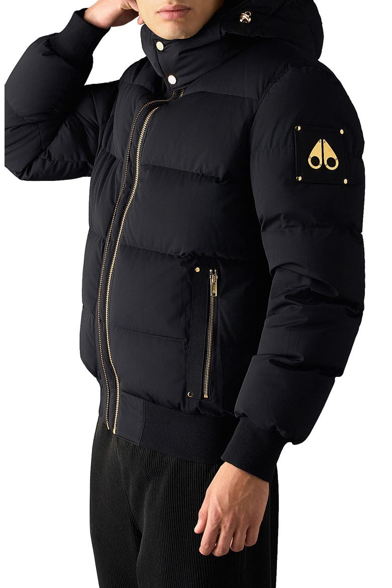 Stagg Down Bomber Jacket, Main, color, BLK W/ BLK SH - 305